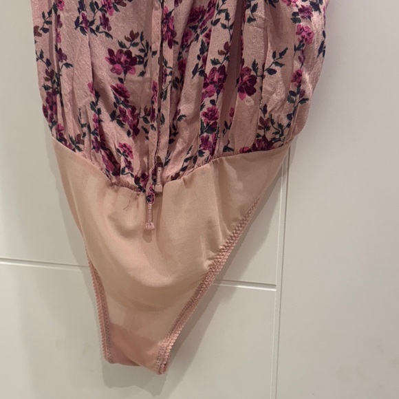 Free People Pink Floral Chemise - Picture 4 of 7